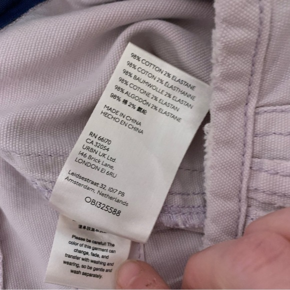 NWT Pilcro The Wanderer Shorts Lilac Purple Paint Splatter Patchwork OB1325588 - Picture 9 of 9